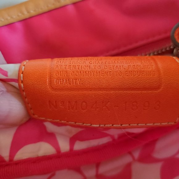 Euc Vintage Rare Coach Hampton Y2k Pink Tote Bag Purse c - Picture 9 of 13